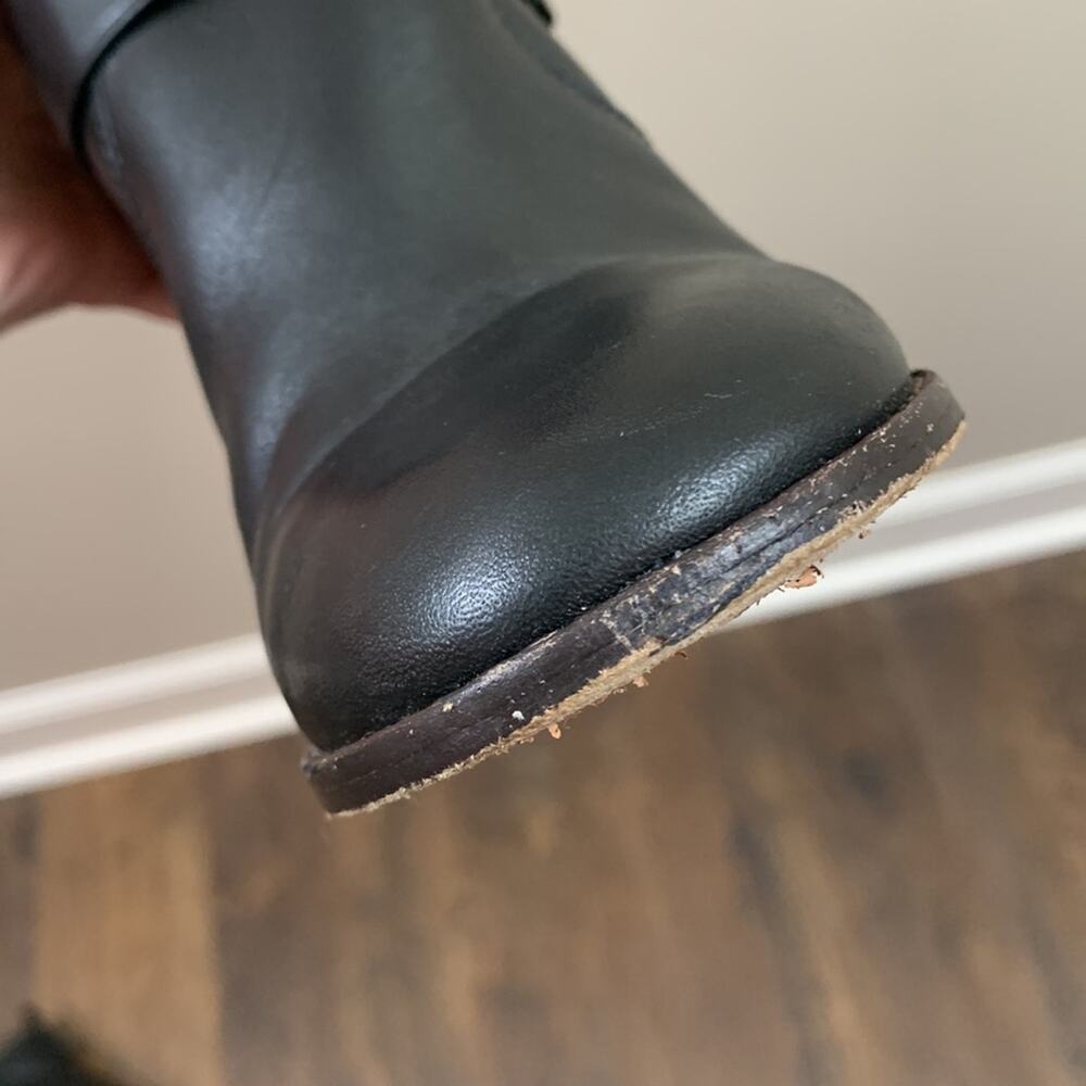 COACH Biker Moto Heel Black Bootie Boots - Picture 8 of 15